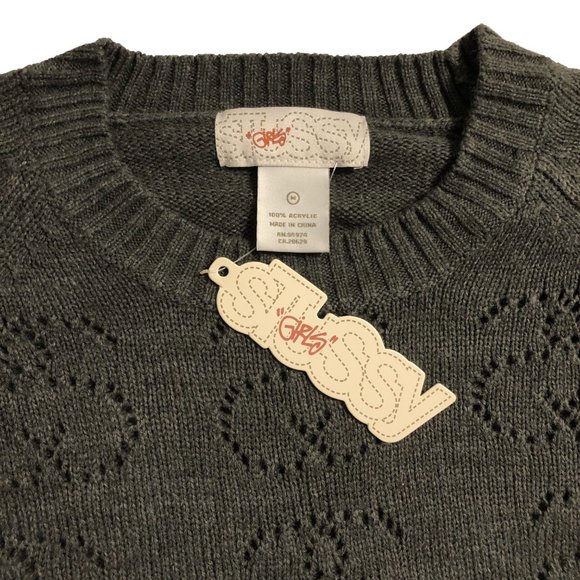 Stussy Girls SSole Sweater (New) – Charcoal - Picture 7 of 8